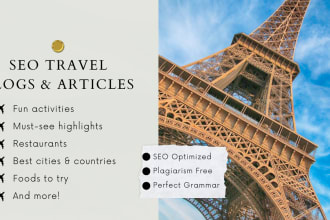 write an article or blog post about food or travel