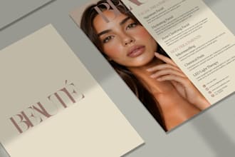 design any beauty flyers printable and social media