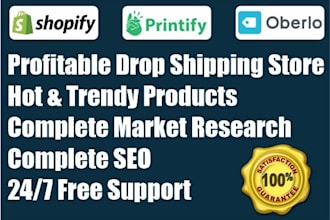 build shopify dropshipping store or shopify website
