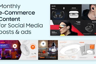 design monthly sm content for your ecommerce business page