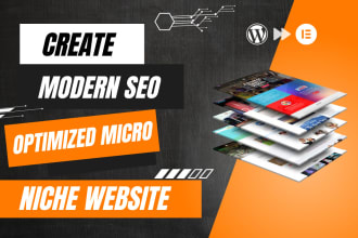 create modern SEO optimized micro niche website