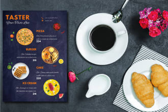 design professional menu card for your restaurant or cafe
