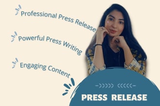 create compelling press release and press distribution