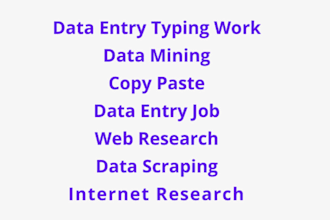 do data entry typing work and data entry