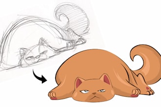 make cute illustration for nft