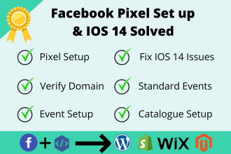 setup facebook pixel and fix domain issues for ios 14 update within 24 hours