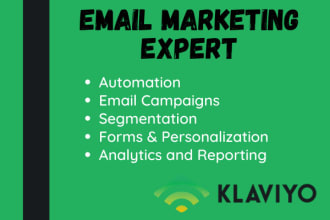 do email campaign, automation, email template design in klaviyo