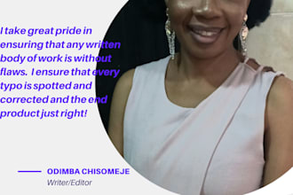 proofread and edit articles