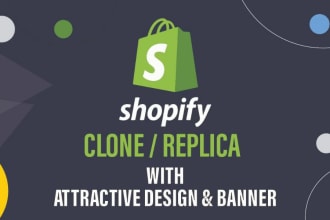 copy or clone, redesign branded shopify stores