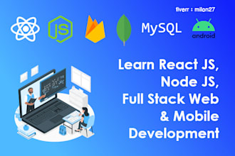 teach react js,next js,node js,react native,full stack web and app development