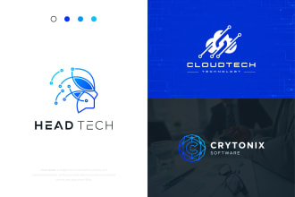 design tech crypto security and technology logo
