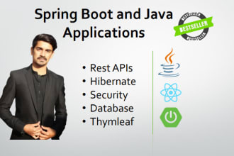 develop spring boot and java applications