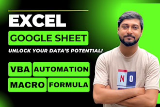 be your custom excel spreadsheet and google sheets expert