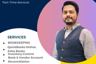 maintain accounting and bookkeeping services in quickbooks online and zoho