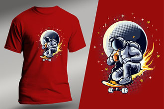 design custom trendy graphic t shirt design and typography