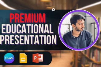 design premium educational powerpoint presentation