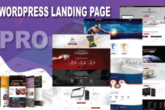 design responsive unique wordpress or mailchimp landing page by elementor pro