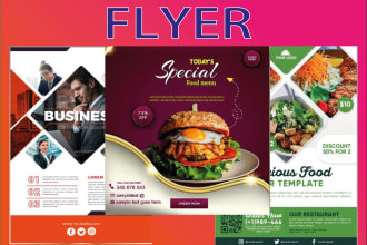 design a high quality promotional flyer for your business creative