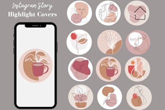Hot Deals!  design the most beautiful instagram story highlights icons and covers