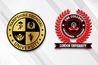 educational logo for school, university, academy, and business