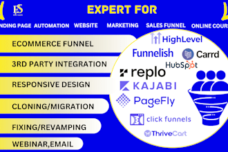 thrivecart,gohighlevel,kajabi,go high level,ghl,carrd,funnelish,hubspot, square