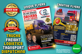 do trucking flyer, freight flyer, dispatching flyer