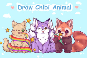 draw cute kawaii chibi animal