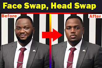 do face  swap or head change in photoshop
