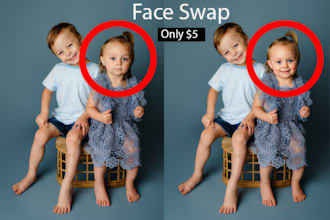 do face  swap or head change in photoshop