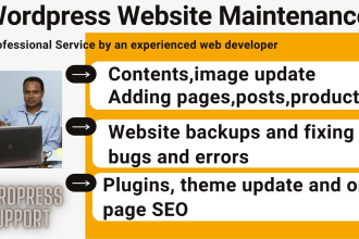 do wordpress help support and wordpress website maintenance