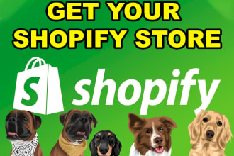 make customize online pet store pet shopify pod dropshipping pet shop