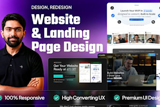 redesign website UI UX for higher conversions in figma