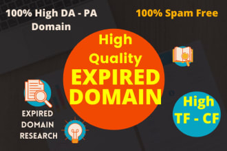find expired domain with do follow backlinks from the site