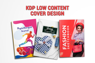 design your KDP low content book cover within 24 hrs