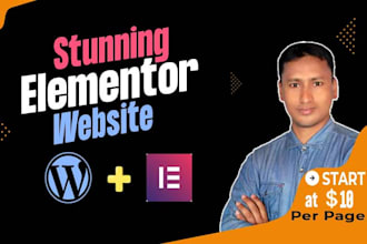 be your elementor expert for designing elementor website