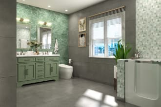create impressive bathroom and kitchen 3d interior design