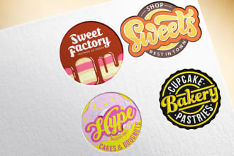 design 2 professional cake business and bakery logo