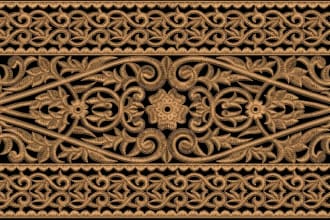 do embroidery design ornament with vintage style