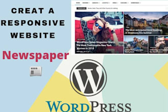be your website creator using newspaper theme