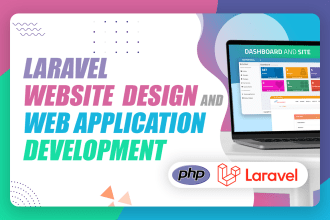 design websites and develop web applications using PHP, laravel