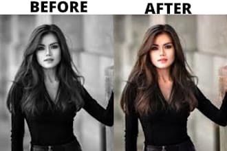 colorize 50 black and white photo in lowest price