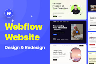design, develop and redesign a webflow website