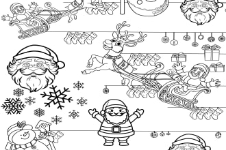 draw unique coloring book pages