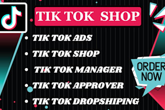 fix tik tok shop, manage tiktok shop, set up tiktok shop dropshipping marketing
