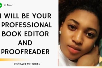 be your book editor and proofreader