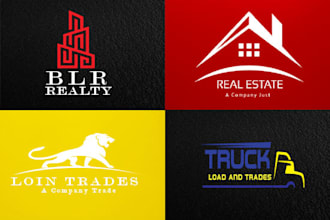 design professional flat minimal logo