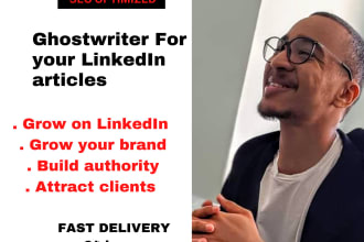 ghostwrite your linkedin articles to attract clients