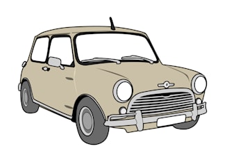 draw a vector simple tracing car