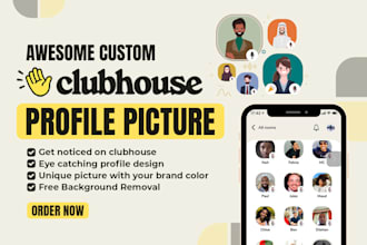 design an awesome custom clubhouse profile picture