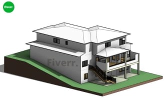 create a bim model architectural drawings using revit